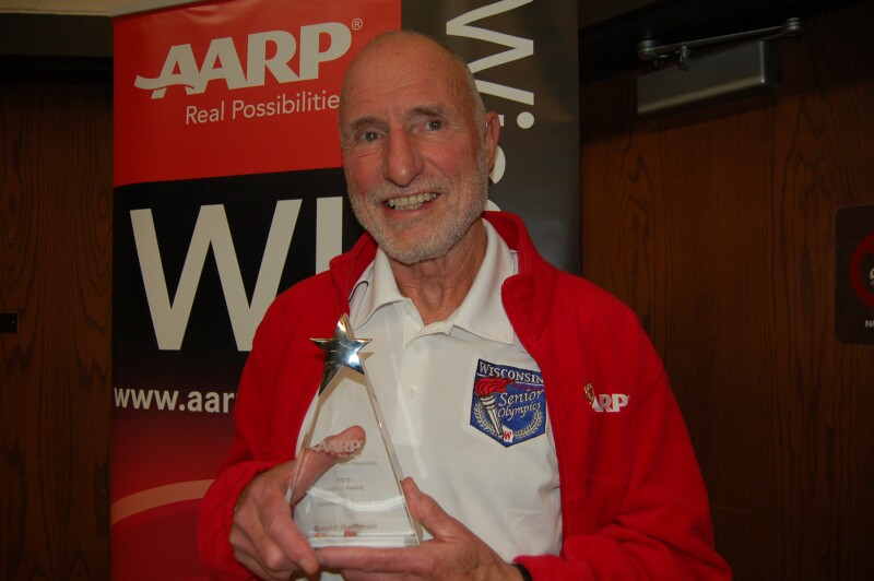 David with award for wall plaque