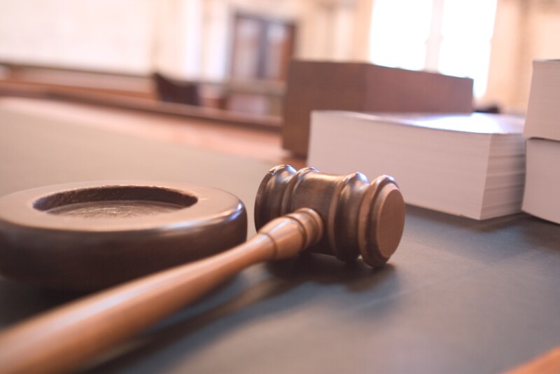 Gavel in courtroom