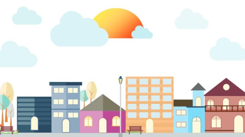 Livable communities graphic from PPT with clouds