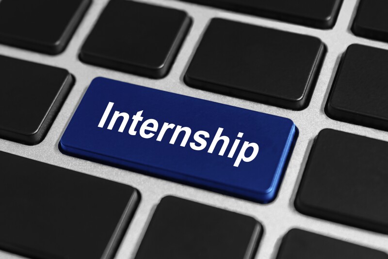 internship button on keyboard