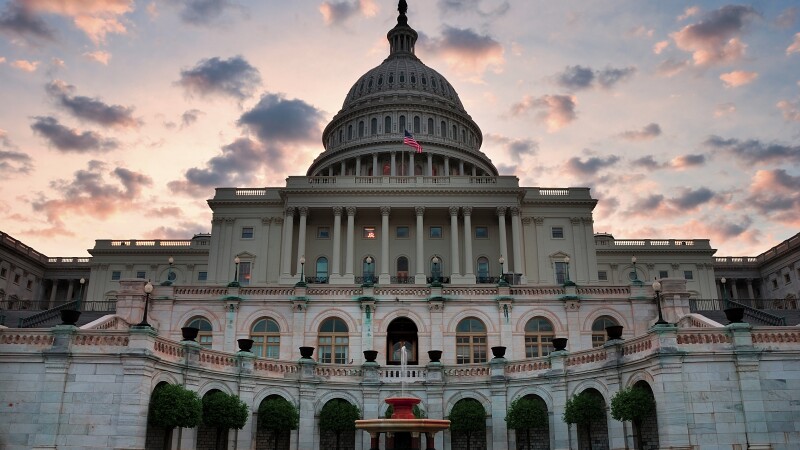 Capitol Hill Building closeup, Washington DC