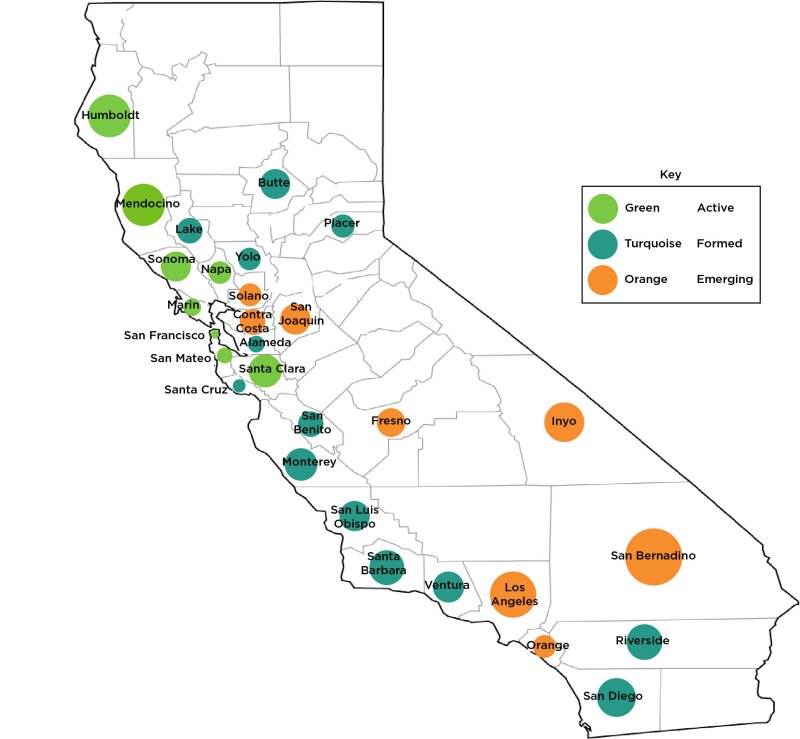 California County Map of CCAs