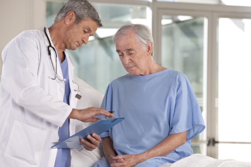 doctor discussing with patient