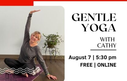 Online Gentle Yoga with Cathy - August 2024