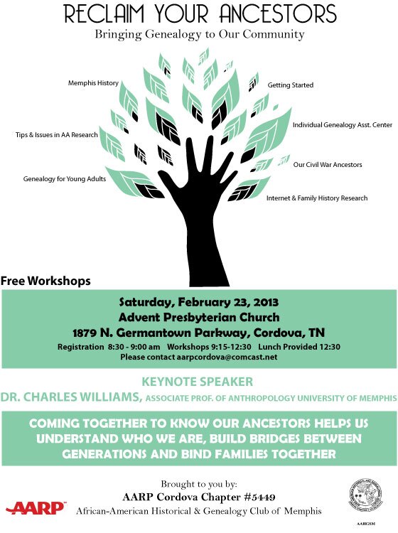 Reclaim Ancestors workshop flyer