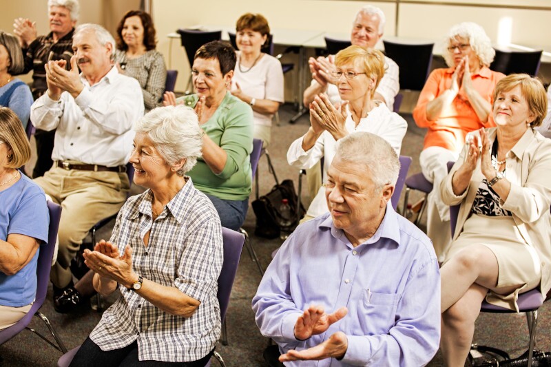 Seniors Give Applause After Great Show