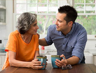 Careversation Latina mom and son