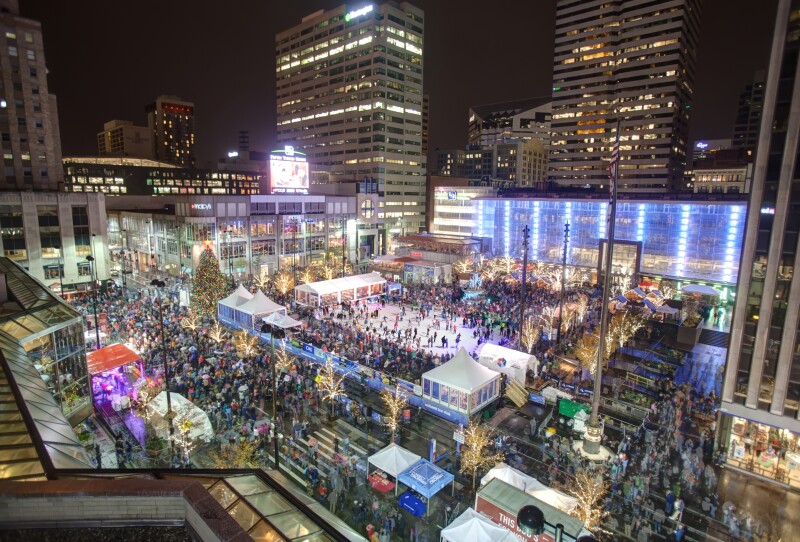 FountainSquareTreeLighting2015 - Photograph © Bruce Crippen