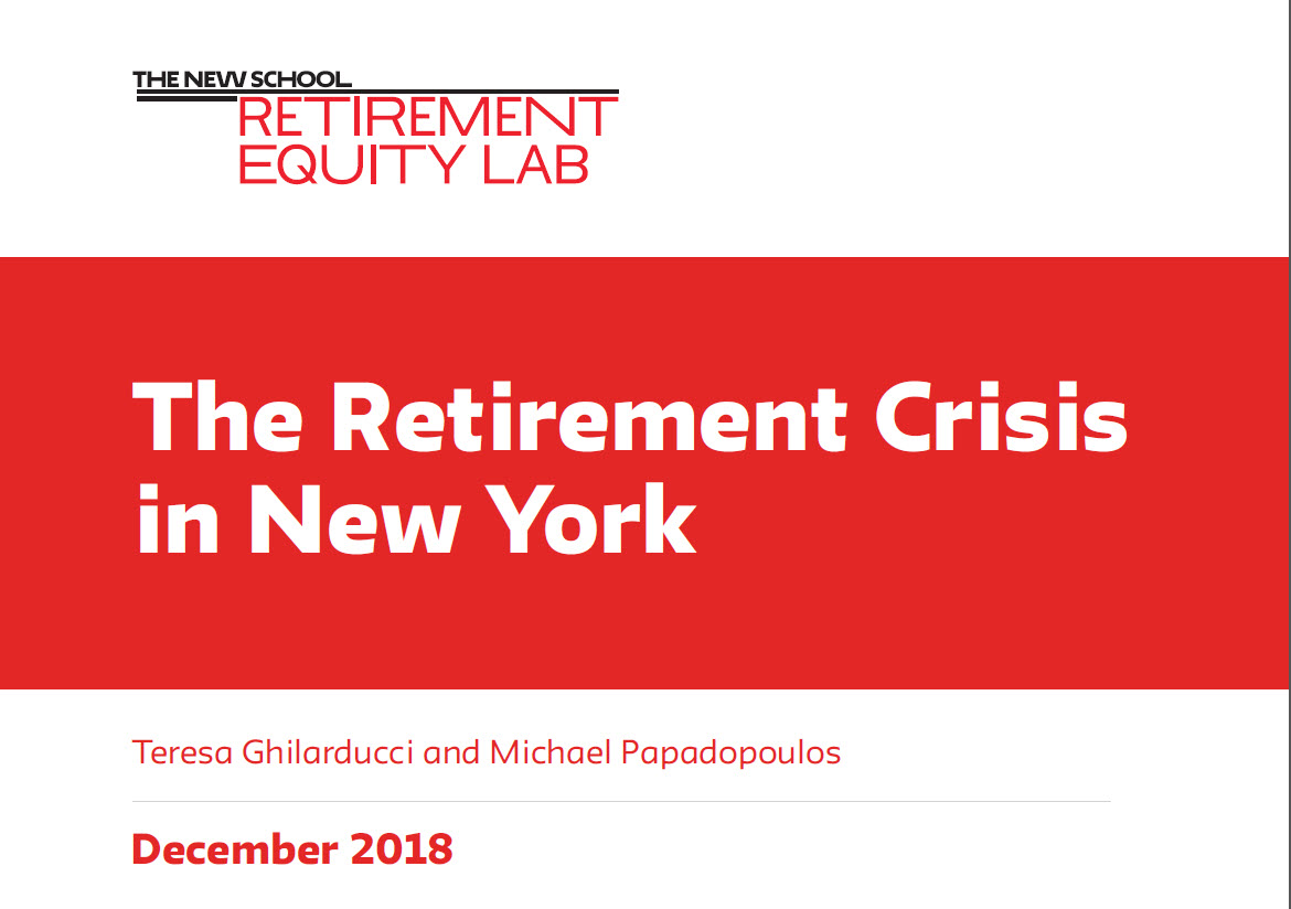 The Retirement Crisis in NY report cover