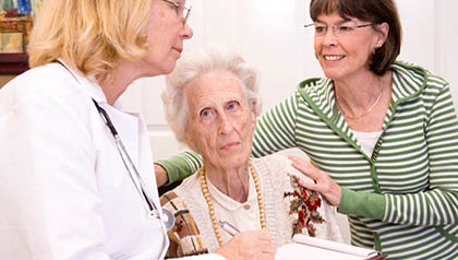 Senior woman, long-term care