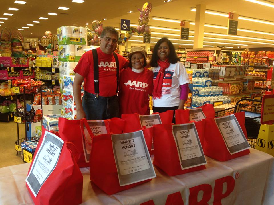 AARP Maryland helping fight hunger with our Harvest for the Hungry Food Drive in March 2015.