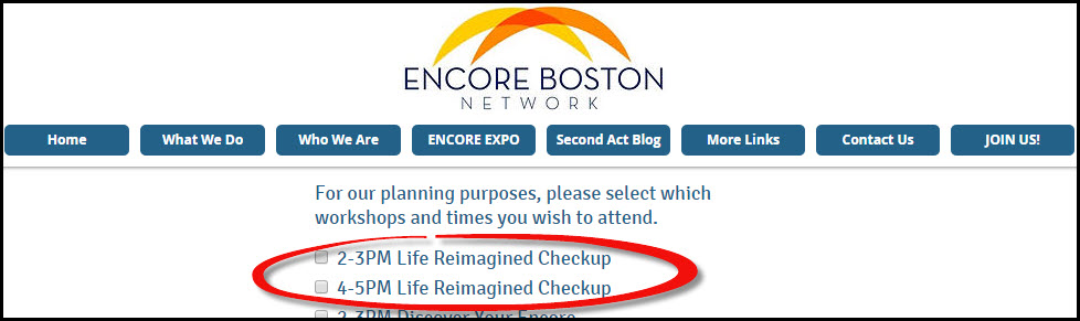 Encore registration page_LR Checkups