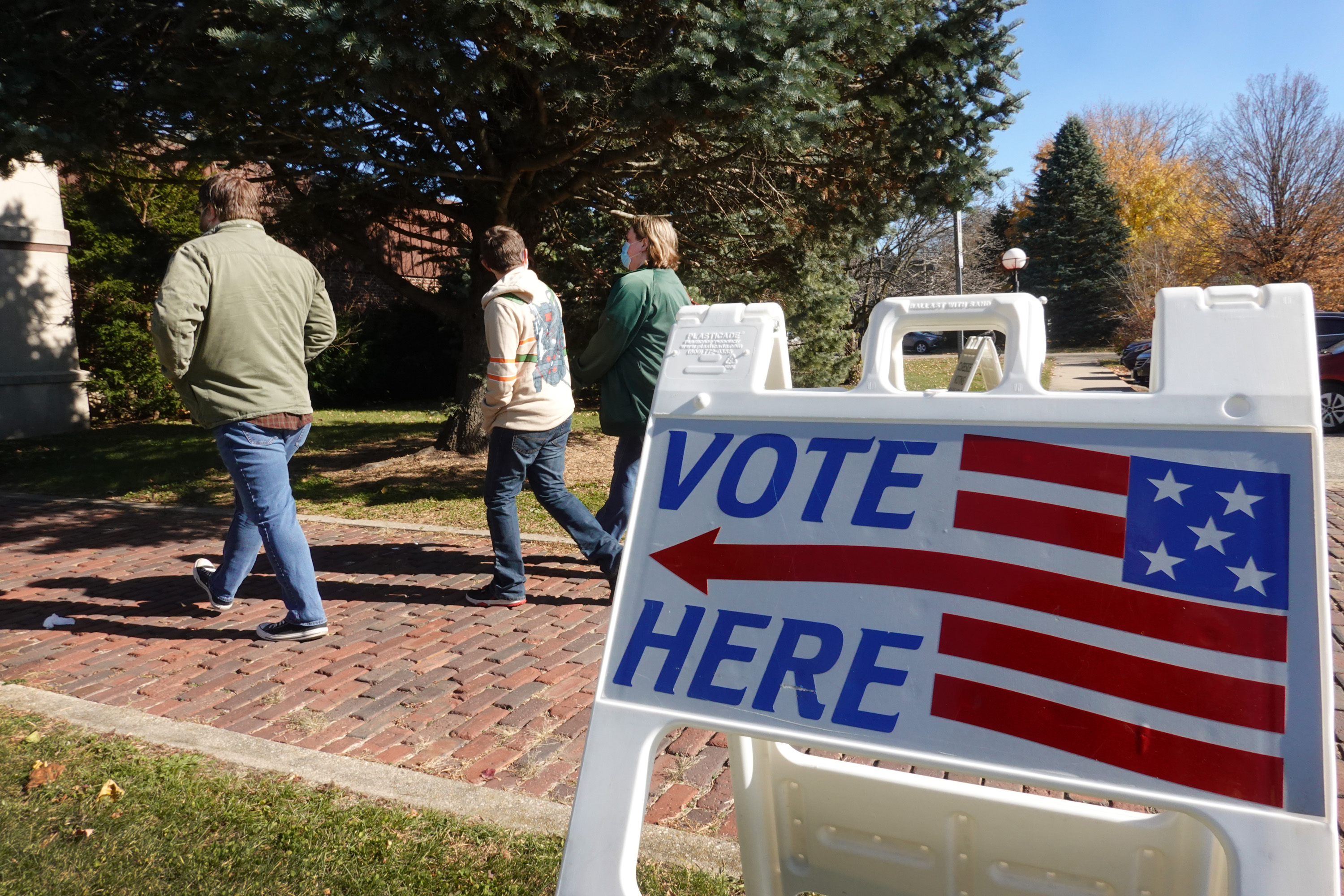 Across The U.S. Voters Flock To The Polls On Election Day