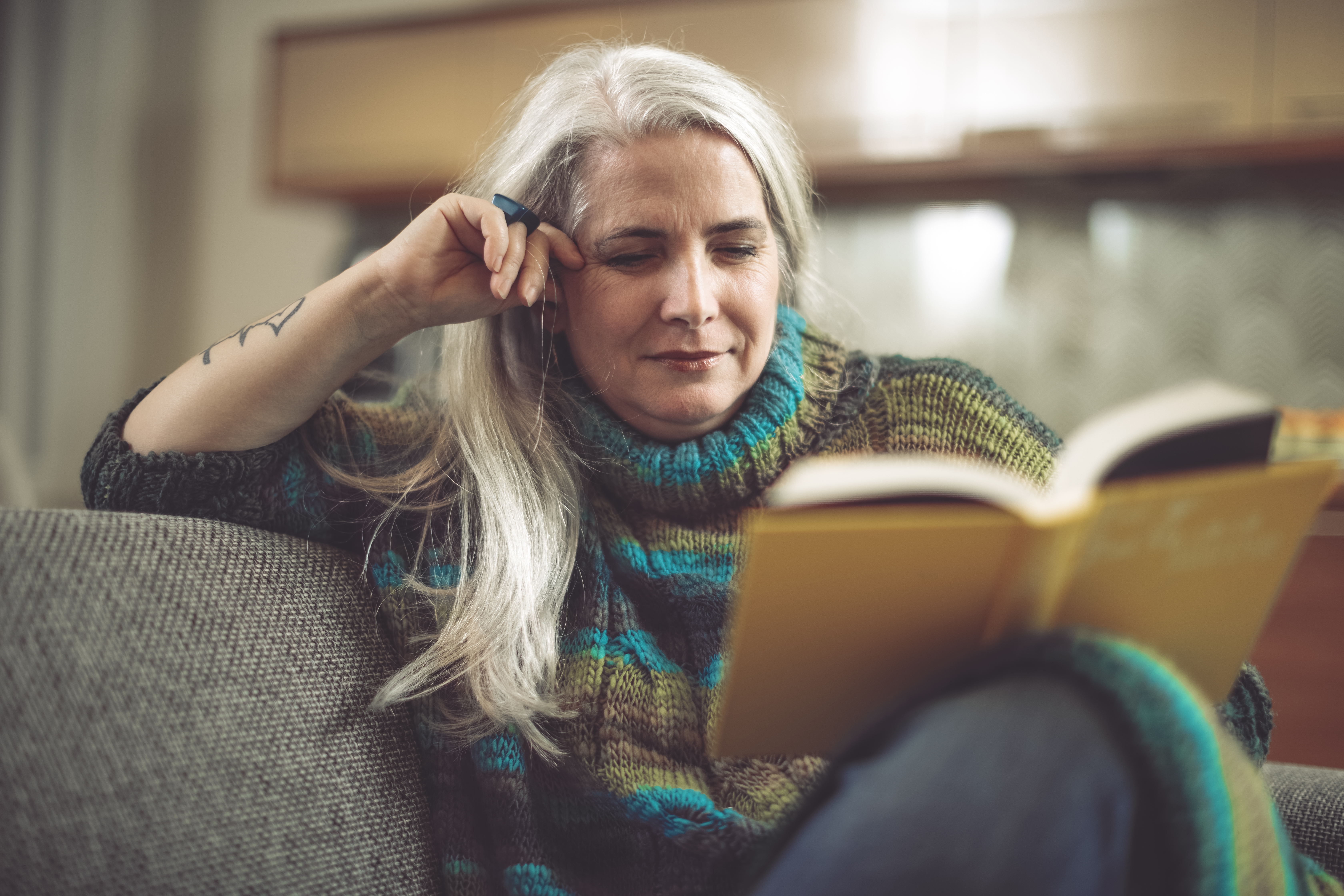 Mature woman at home