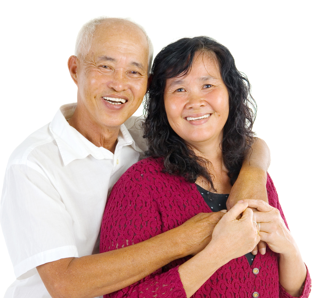 Asian senior couple