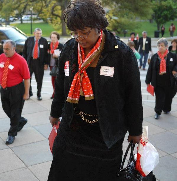 AARP Texas volunteers at the Texas Capitol