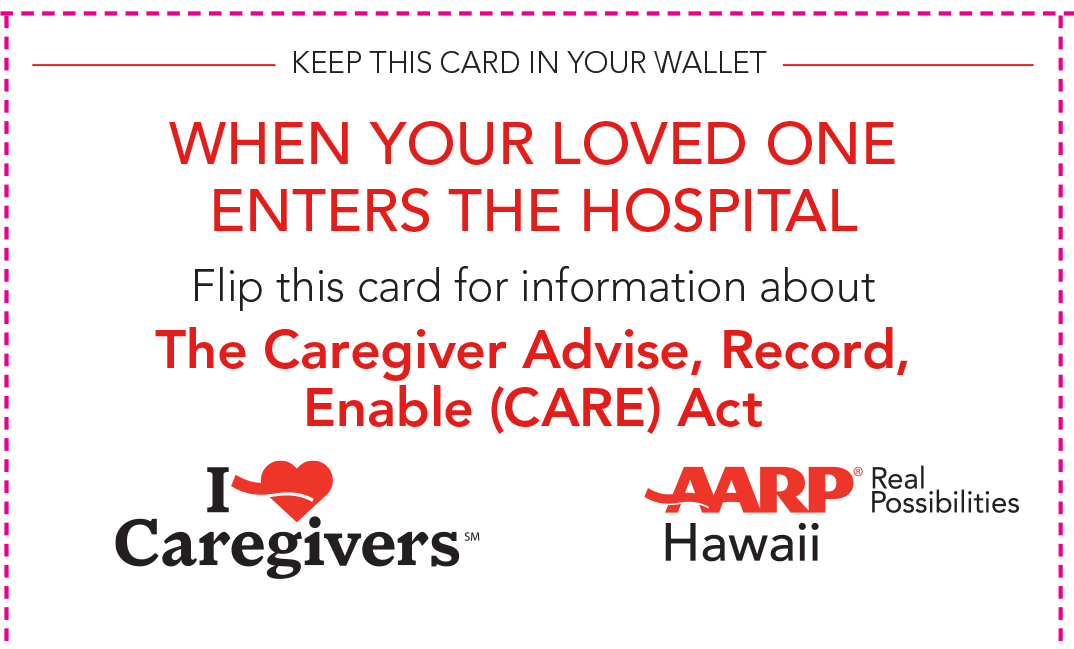 care act wallet card front