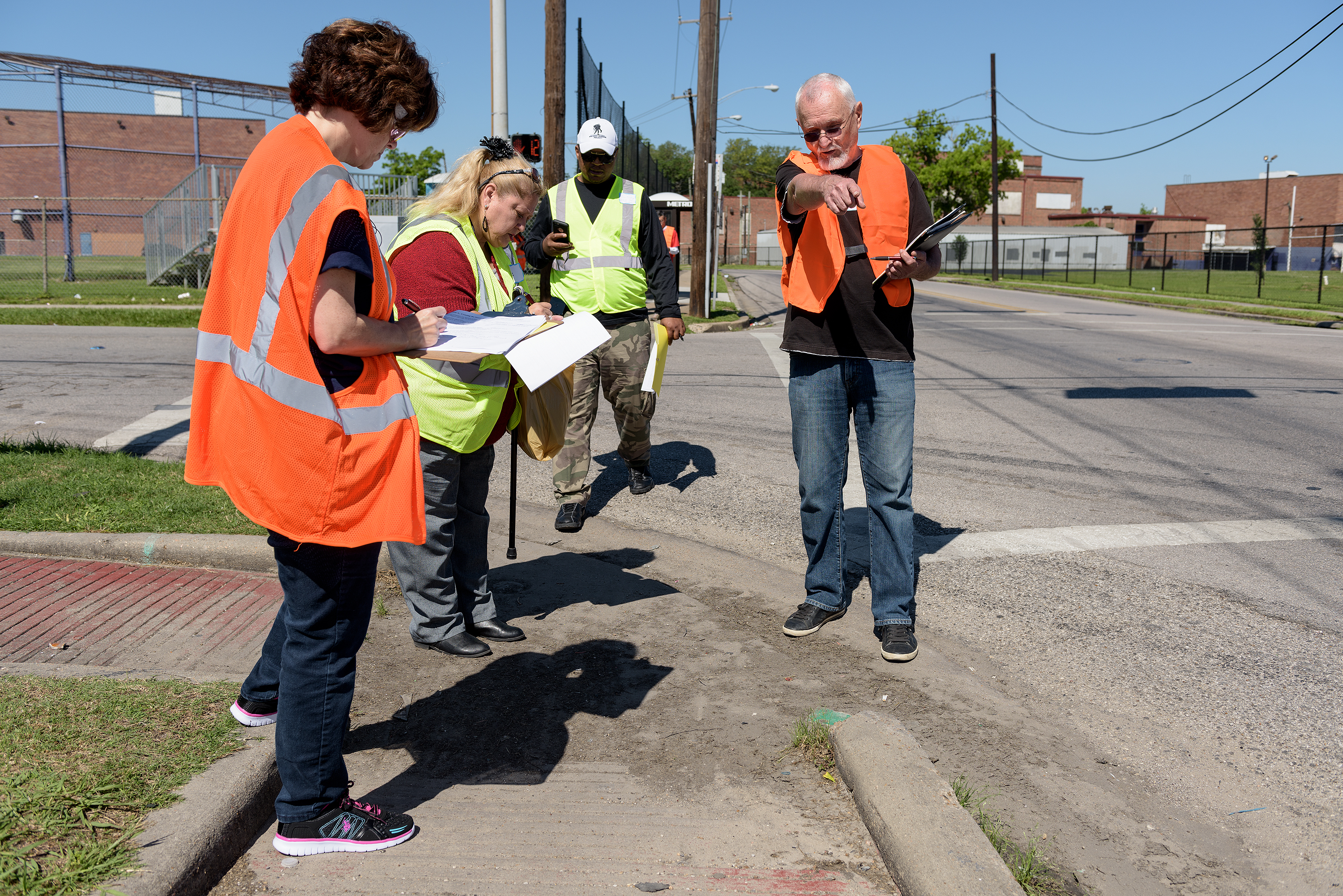 4/29/15  AARP Walk Audit in Houston Texas.